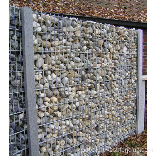 Mesh Stone Fence Wall Welded Stone Fence Panel decorative walling system Factory